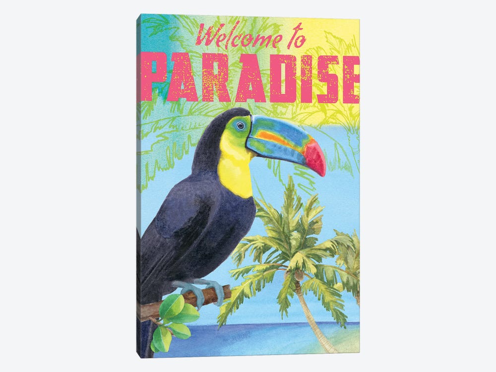 Island Time Parrot by Beth Grove 1-piece Canvas Print
