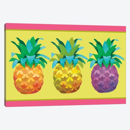 Island Time Pineapples I Canvas Print #WAC4753} by Beth Grove Art Print