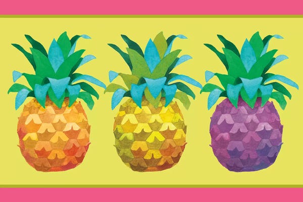 Beth Grove: Island Time Pineapples I by Beth Grove