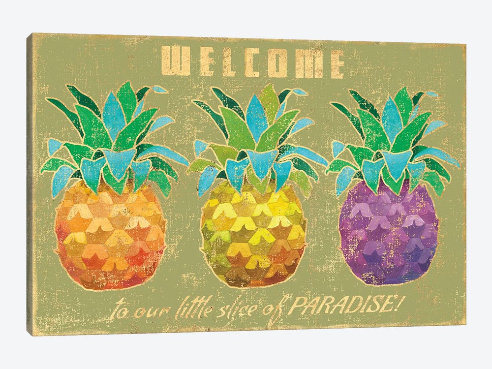 Island Time Pineapples II by Beth Grove 1-piece Canvas Wall Art