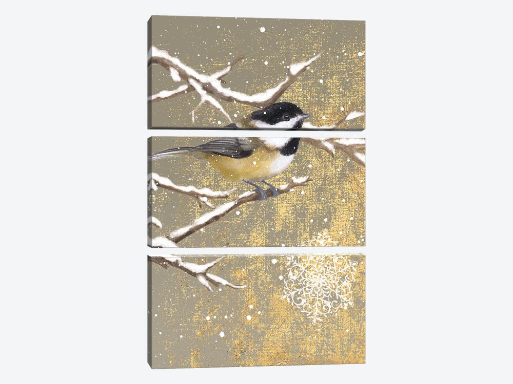 Chickadee by Beth Grove 3-piece Canvas Print