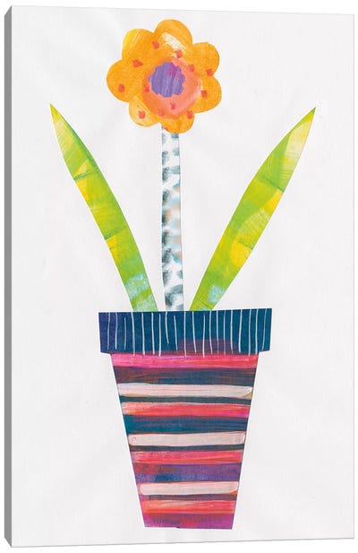 Collage Flower II Canvas Art Print - Fun Florals