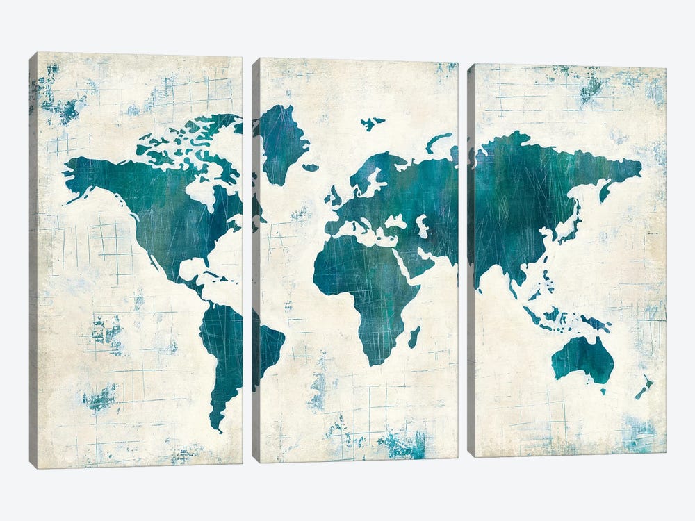 Discover The World II 3-piece Art Print