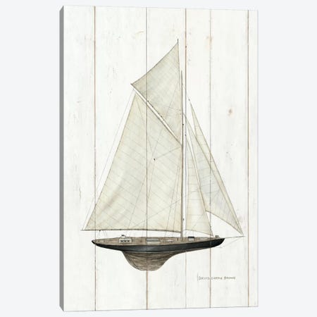 Sailboat I Canvas Print #WAC484} by David Carter Brown Art Print