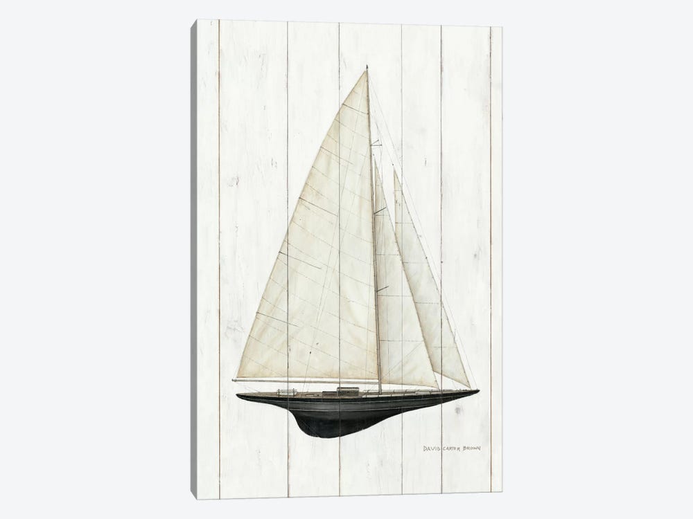 Sailboat II by David Carter Brown 1-piece Canvas Artwork