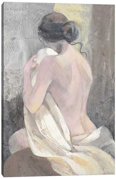 After The Bath II Canvas Art Print - Home Staging Bathroom