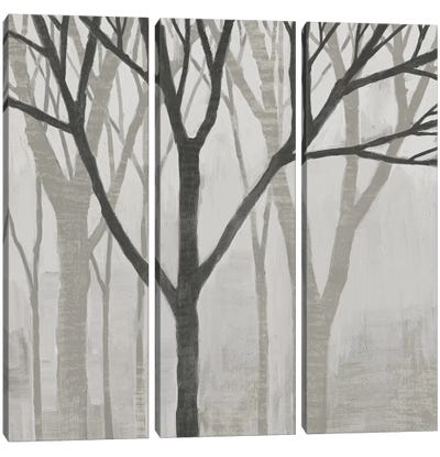 Spring Trees Greystone II Canvas Art Print - 3-Piece Tree Art