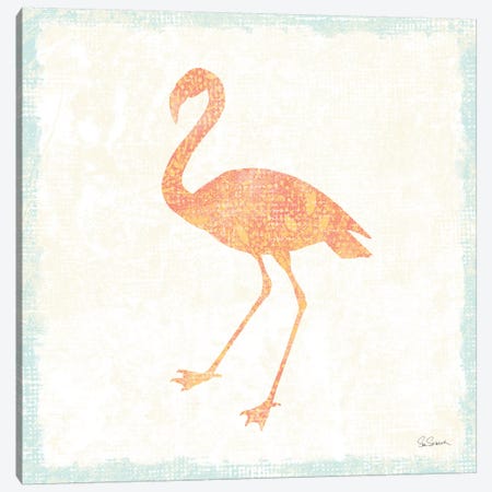 Flamingo Tropicale VI Canvas Print #WAC4945} by Sue Schlabach Canvas Print