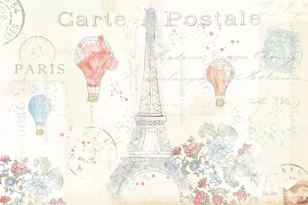 Hot Air Balloons: Lighthearted In Paris I by Katie Pertiet
