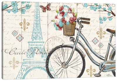 Paris Tour II Canvas Art Print - Bicycle Art