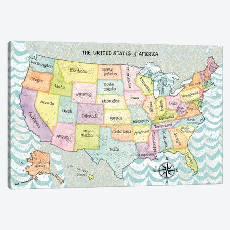 The United States Of America Canvas Print #WAC5098} by Beth Grove Canvas Print