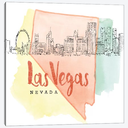 Club Playing Card Shape - Las Vegas Icons Canvas Print by Gravityx9