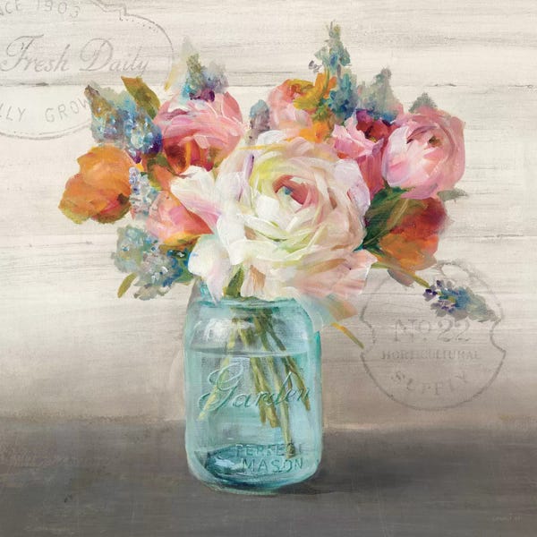 European Décor: French Cottage Bouquet II by Danhui Nai