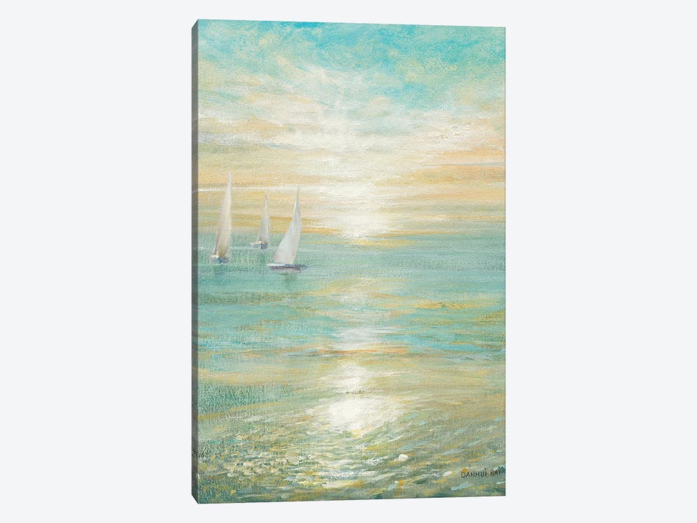 Sunrise Sailboats I by Danhui Nai 1-piece Canvas Artwork