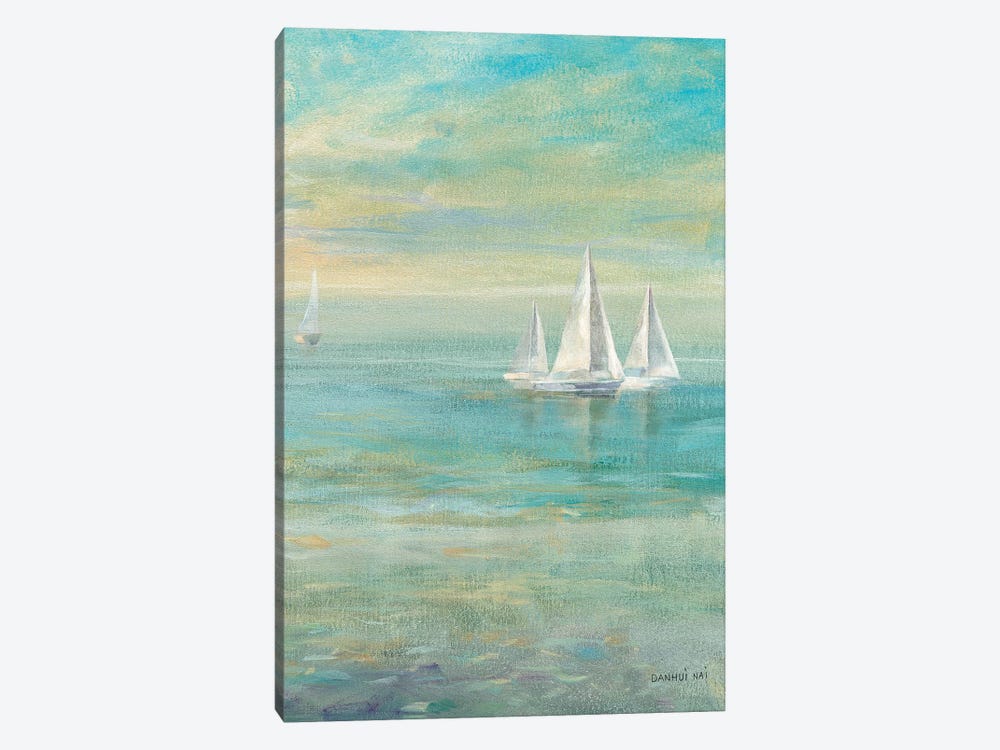 Sunrise Sailboats II by Danhui Nai 1-piece Canvas Art Print