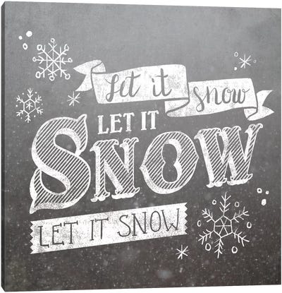 Let It Snow Canvas Art Print
