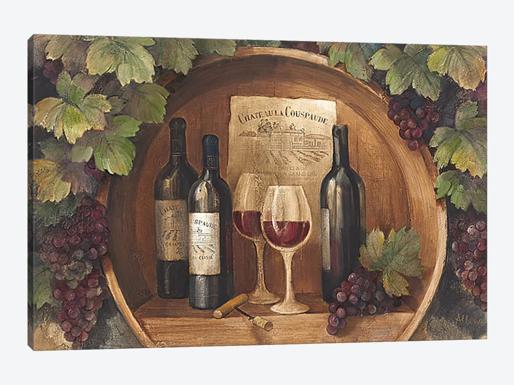 At the Winery by Albena Hristova 1-piece Canvas Wall Art