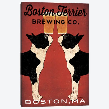 Boston Terrier Brewing Co. (Boston, MA) Canvas Print #WAC5215} by Ryan Fowler Canvas Art