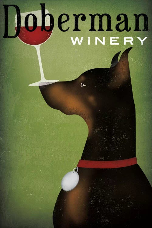 Doberman Winery by Ryan Fowler wall art