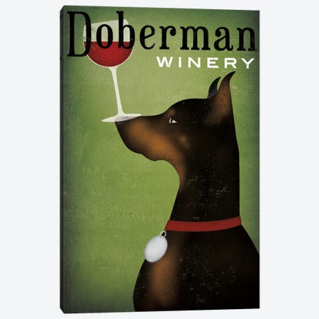 Doberman Winery Canvas Print #WAC5218} by Ryan Fowler Canvas Art Print