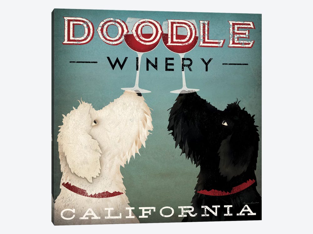 Doodle Winery by Ryan Fowler 1-piece Canvas Print