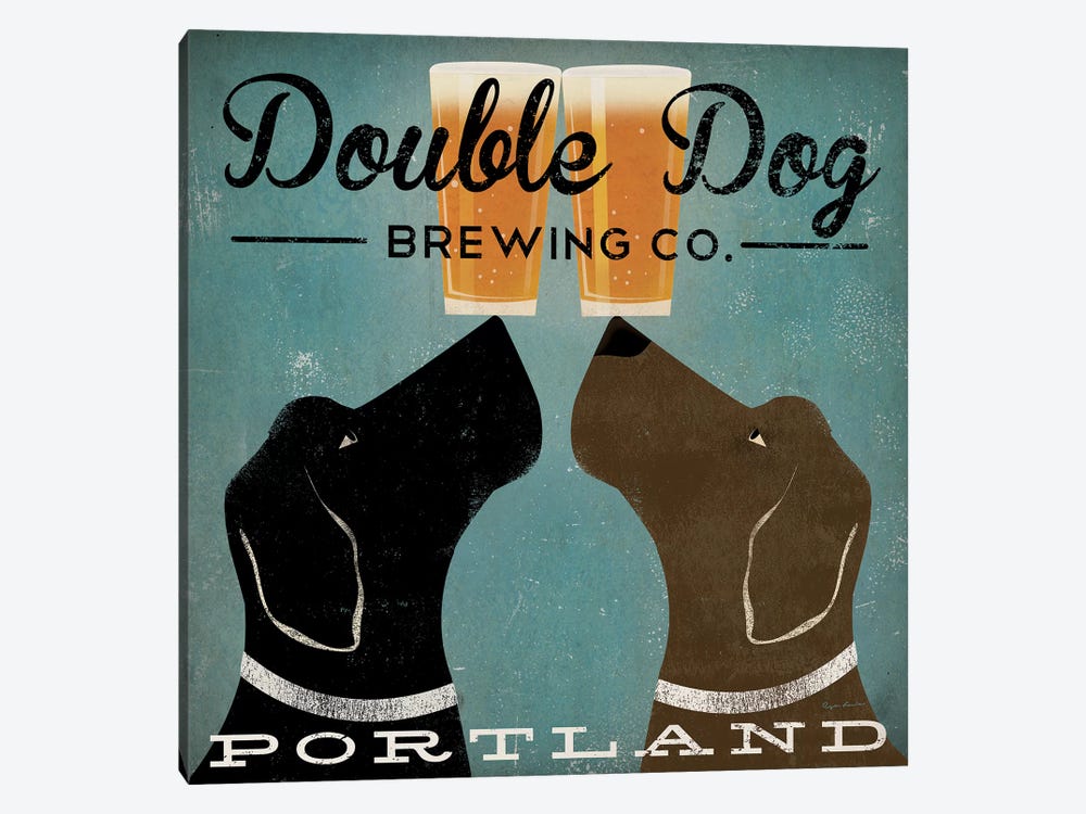Double Dog Brewing Co. by Ryan Fowler 1-piece Canvas Print