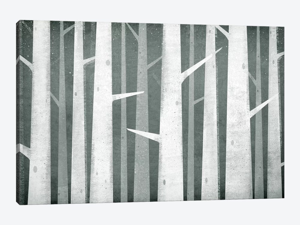 Winter Woods Birches by Ryan Fowler 1-piece Canvas Art