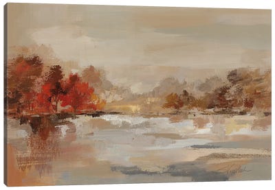 Late Fall Reminiscense Canvas Art Print - Lake Art