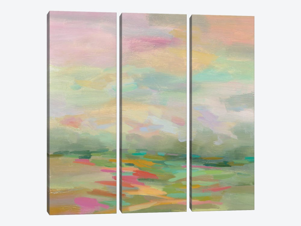 Pastel Fields by Silvia Vassileva 3-piece Canvas Wall Art