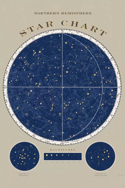 Sue Schlabach: Northern Hemisphere Star Chart by Sue Schlabach