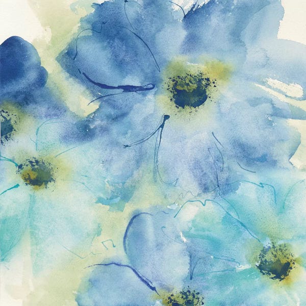 Watercolor Flowers: Seashell Cosmos I by Chris Paschke