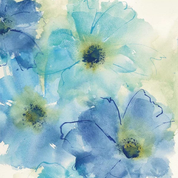 Watercolor Flowers: Seashell Cosmos II by Chris Paschke