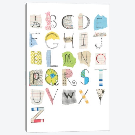 Alphabet I Canvas Print #WAC5294} by Courtney Prahl Canvas Art