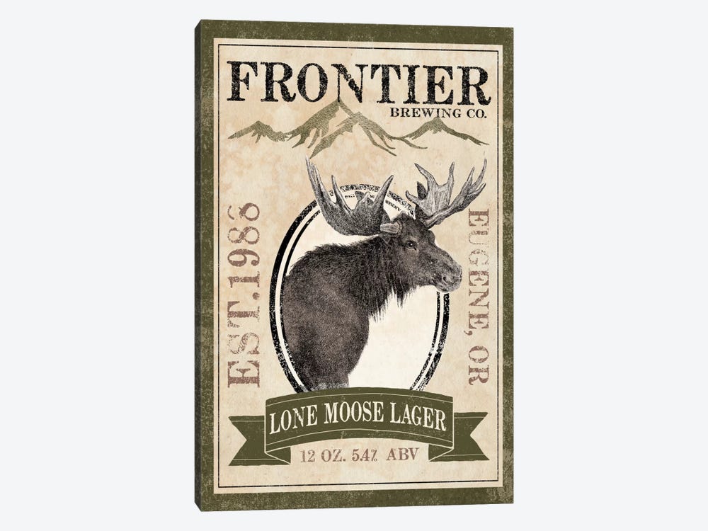 Frontier Brewing Co. II (Lone Moose Lager) by Laura Marshall 1-piece Canvas Print