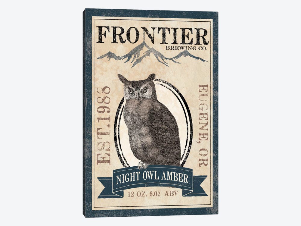 Frontier Brewing Co. III (Night Owl Amber) by Laura Marshall 1-piece Canvas Artwork