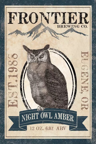 Laura Marshall: Frontier Brewing Co. III (Night Owl Amber) by Laura Marshall