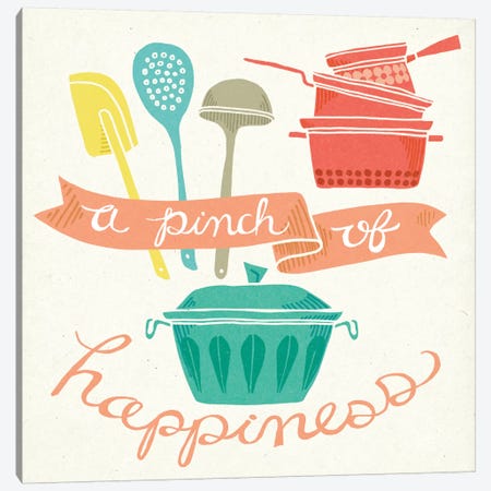 A Pinch Of Happiness Canvas Print #WAC5344} by Mary Urban Canvas Art
