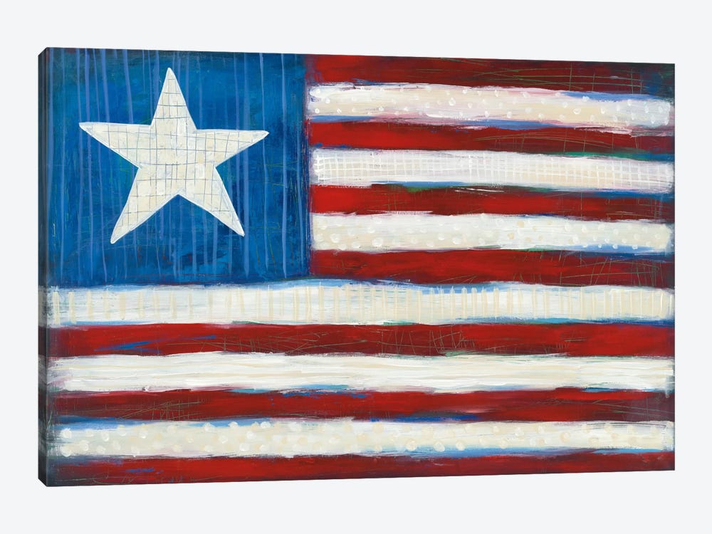 Modern Americana Flag by Melissa Averinos 1-piece Canvas Print