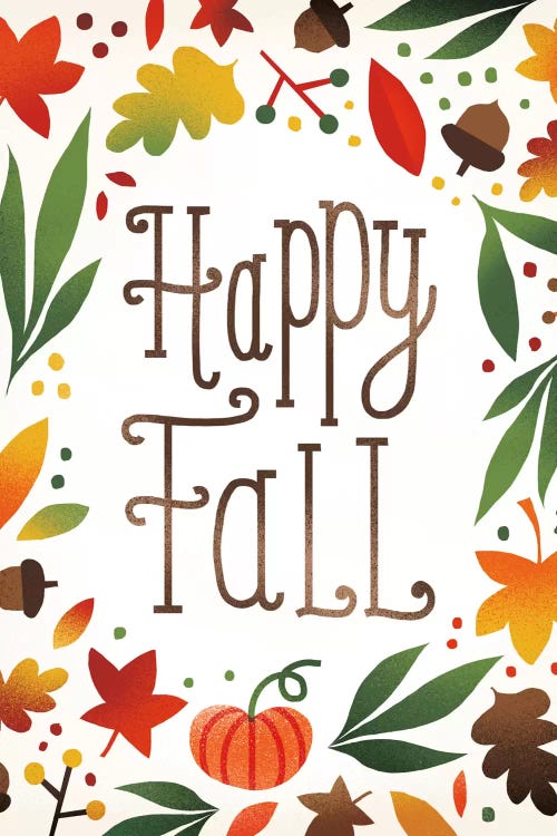 Happy Fall by Michael Mullan wall art