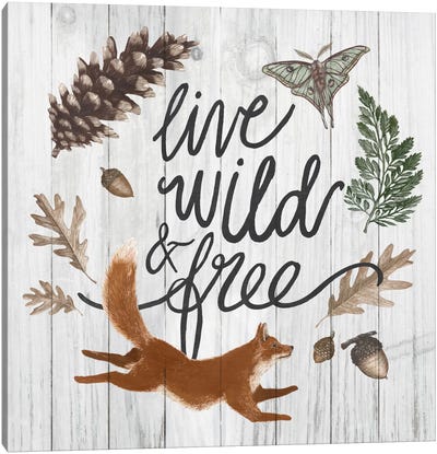 Live Wild And Free Canvas Art Print