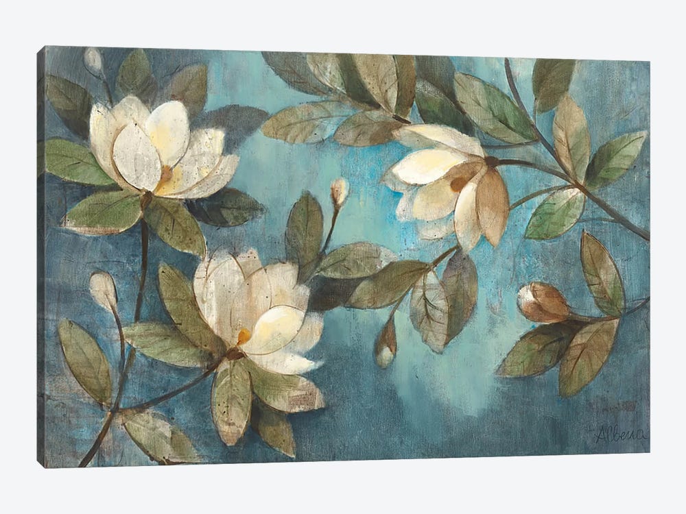 Floating Magnolias by Albena Hristova 1-piece Canvas Artwork