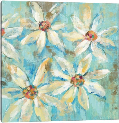 Fjord Floral II Canvas Art Print - Daisy Art