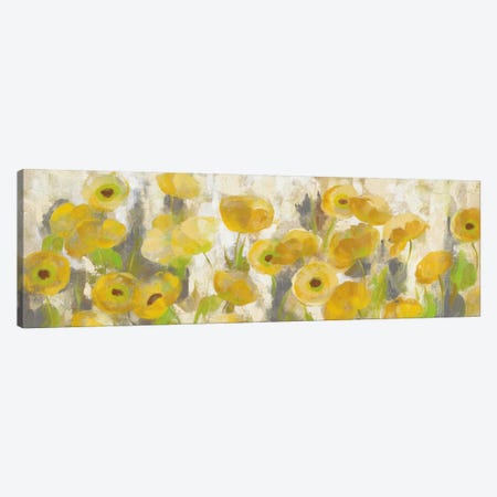 Floating Yellow Flowers I Canvas Print #WAC5410} by Silvia Vassileva Canvas Print