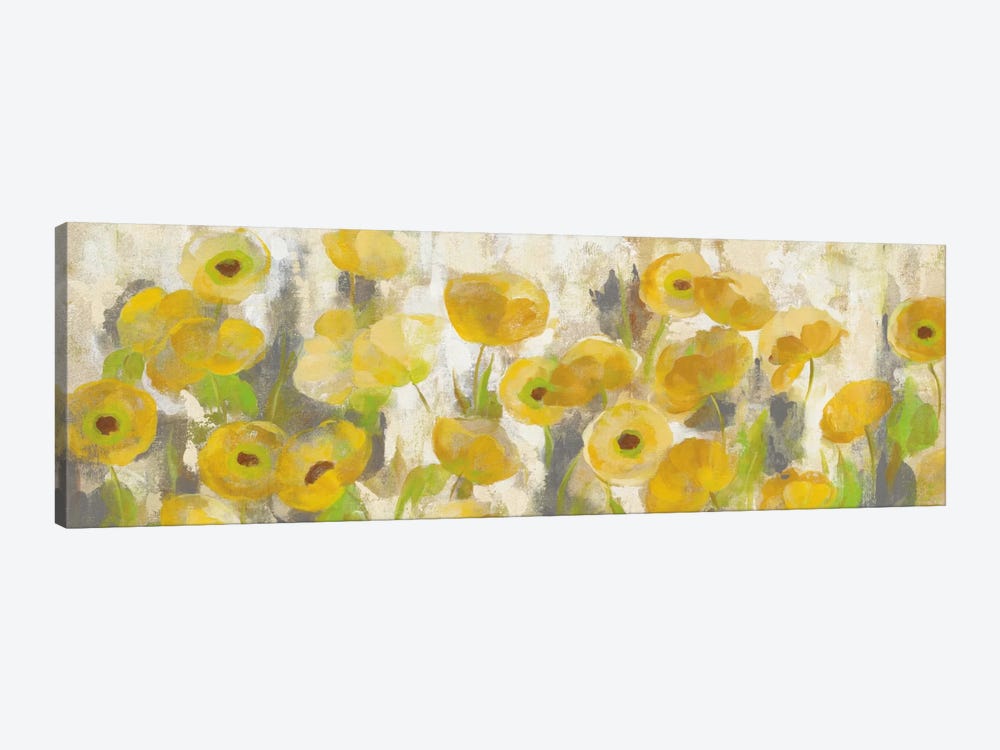 Floating Yellow Flowers I by Silvia Vassileva 1-piece Canvas Art