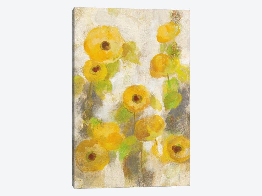 Floating Yellow Flowers II by Silvia Vassileva 1-piece Canvas Print