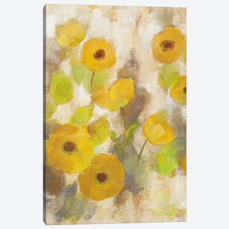 Floating Yellow Flowers III Canvas Print #WAC5412} by Silvia Vassileva Canvas Art Print