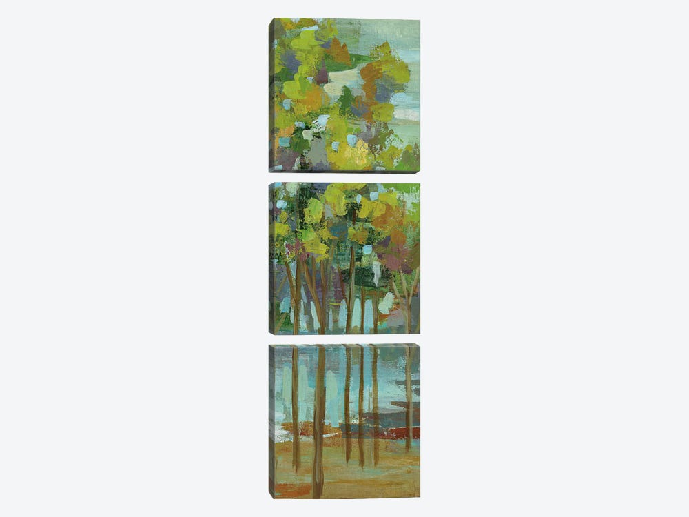 Spring Trees Panel II by Silvia Vassileva 3-piece Canvas Wall Art