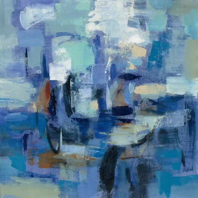 Ultramarine Waves II by Silvia Vassileva acrylic art print