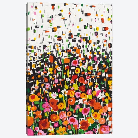 Flower Shower I Canvas Print #WAC5437} by Wild Apple Portfolio Canvas Wall Art