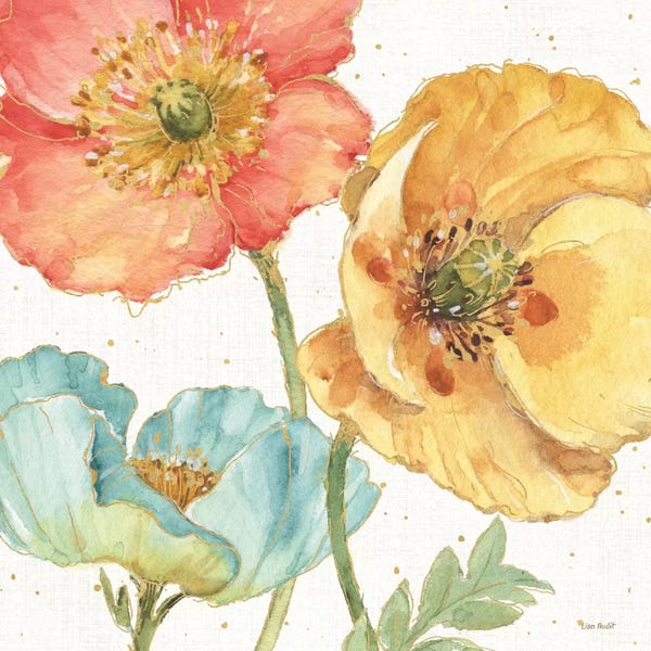 Watercolor Flowers: Spring Softies III by Lisa Audit